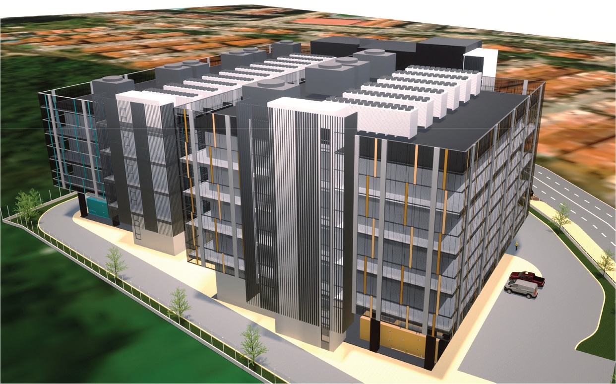 Architectural rendering: EXSIM Technology Hub Bukit Jalil.