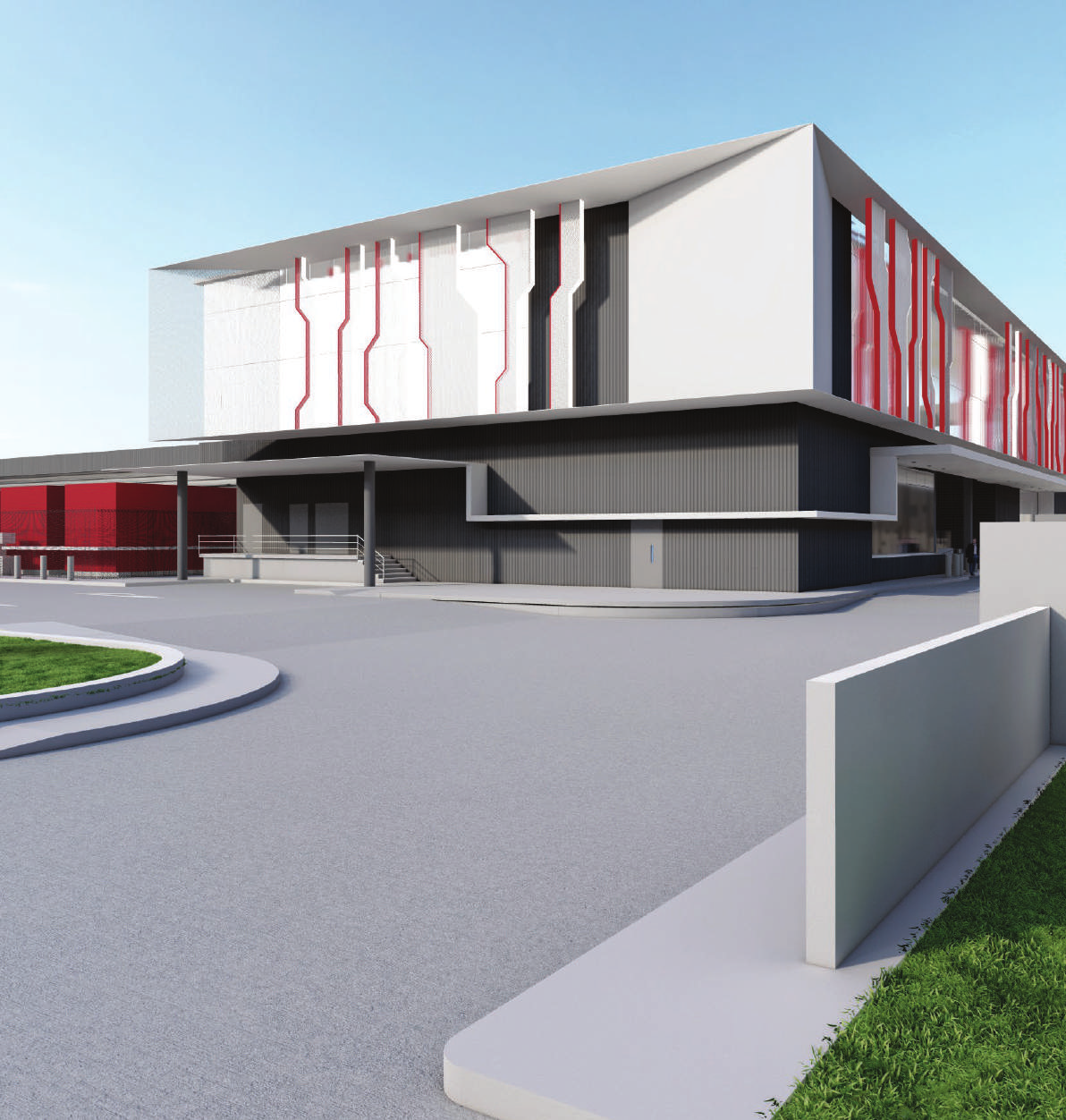 Architectural rendering: STT Jakarta 1.