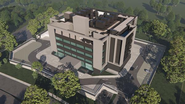 Architectural rendering: Equinix KL2.
