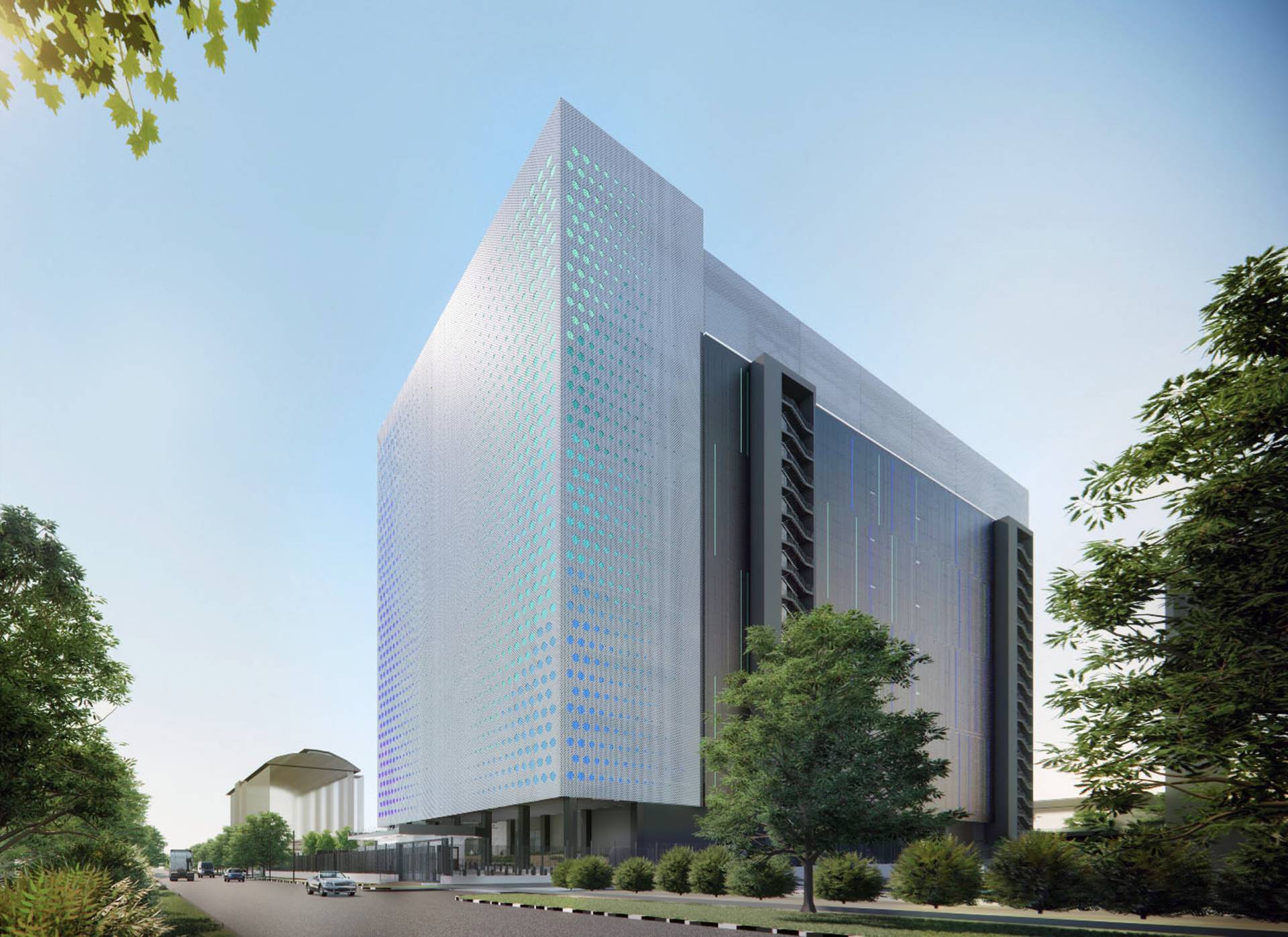Architectural rendering: Nxera DC Tuas.