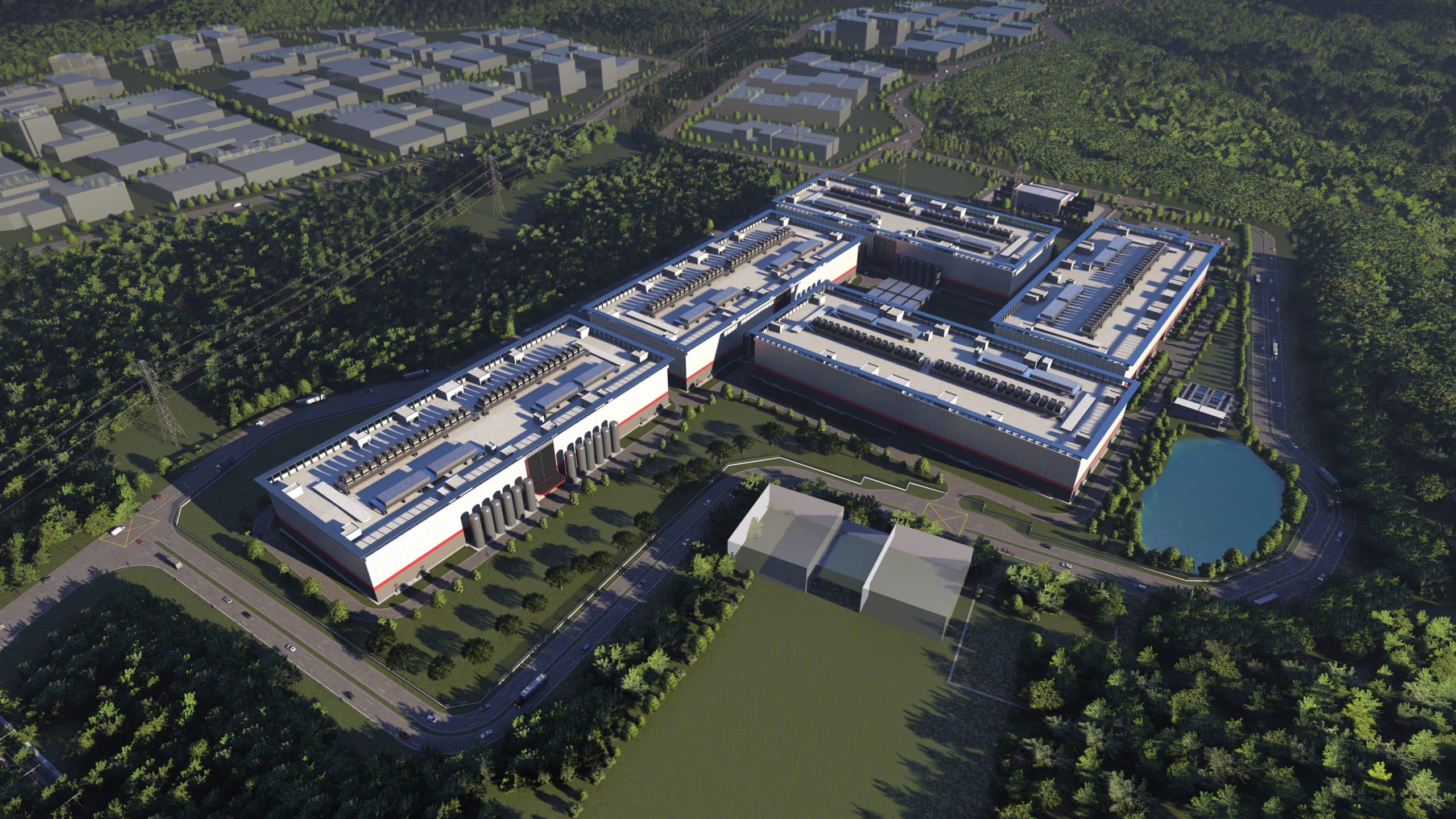 Architectural rendering: Princeton Digital Group JH2.